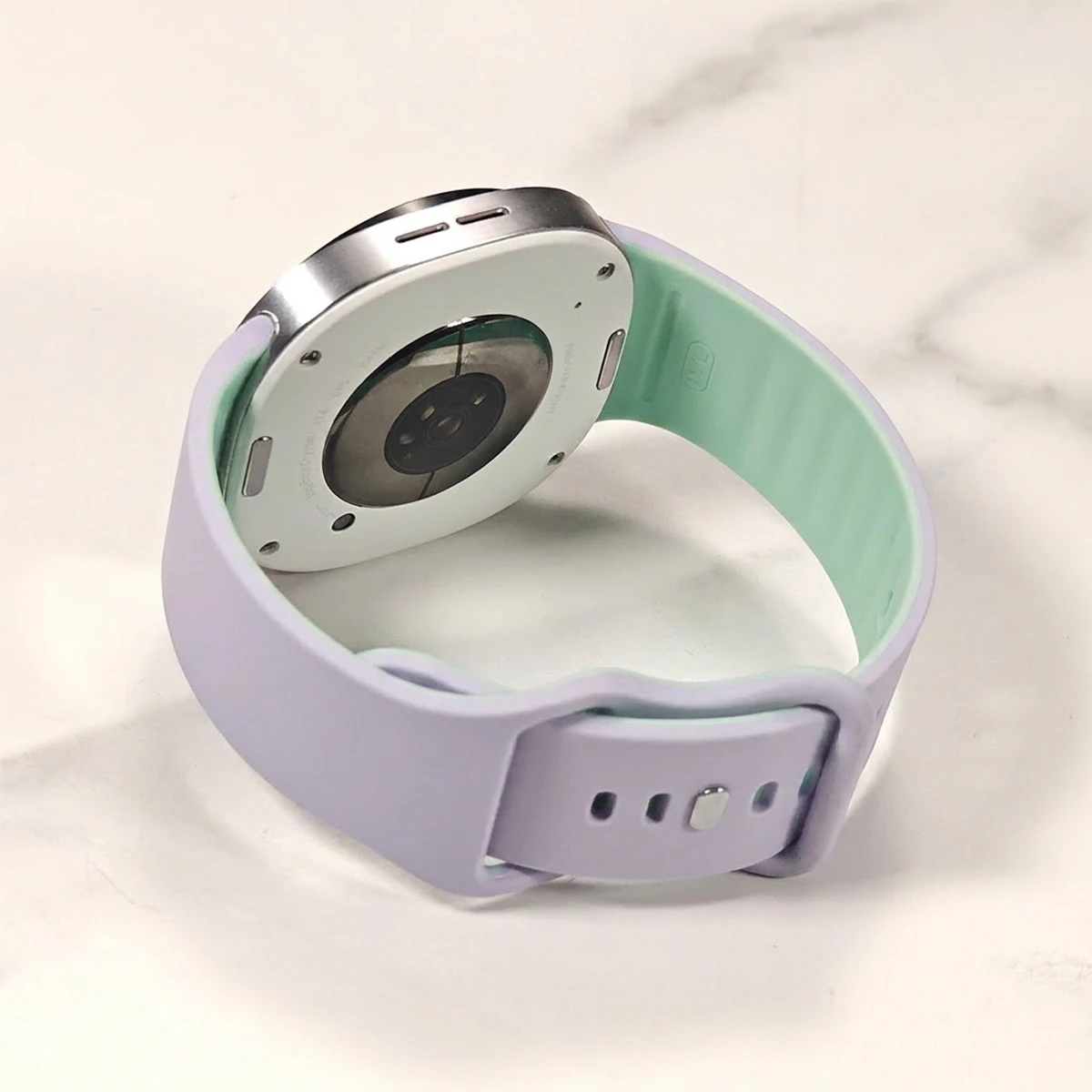 for Samsung Watch 8 40mm 44mm 8 Classic 46mm Two Tone Silicone Strap Sport Band Wristband for Galaxy Watch 8/8Classic Bracelet