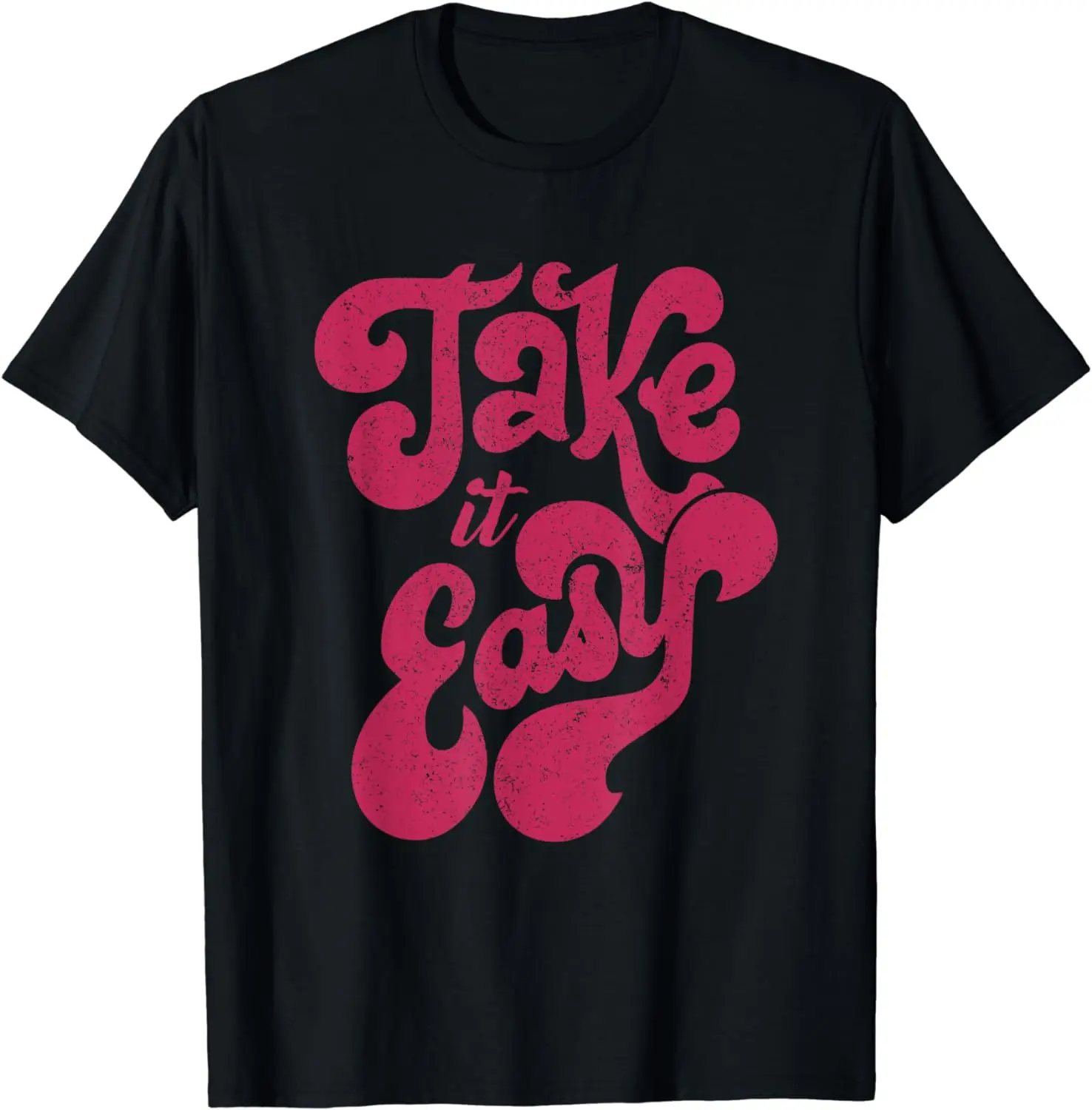 

Retro Distressed 70s Take It Easy T-Shirt