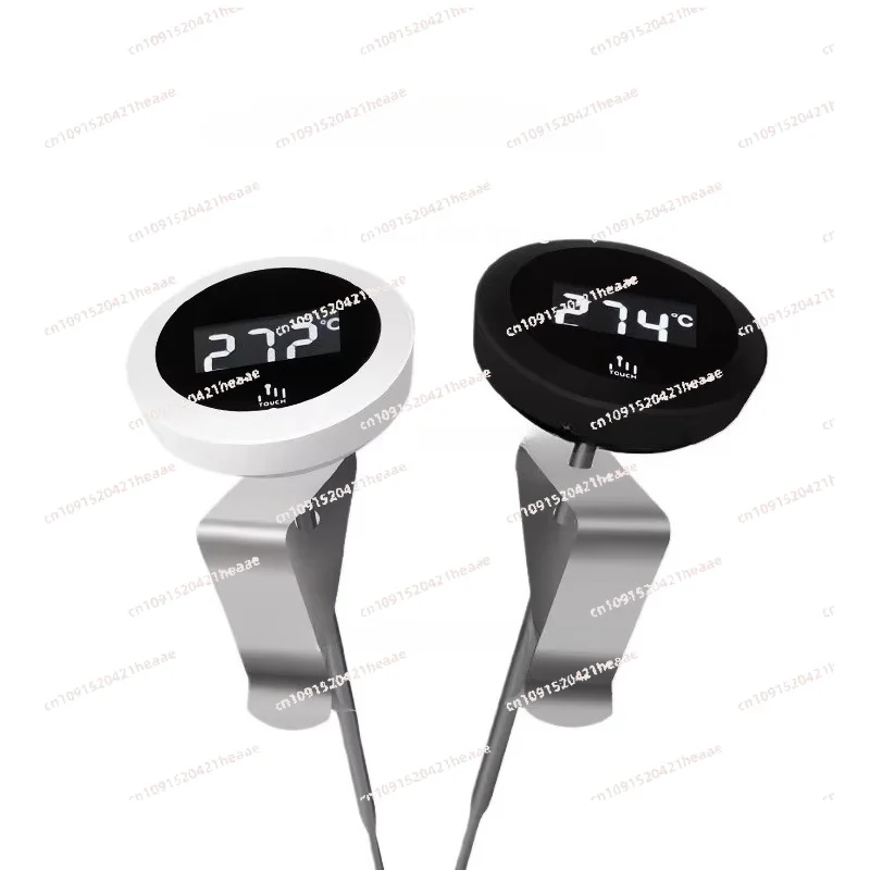 Suitable for Stainless Steel Thermometer  Coffee Thermometer Digital Display Thermometer Hanging Milk Pointer