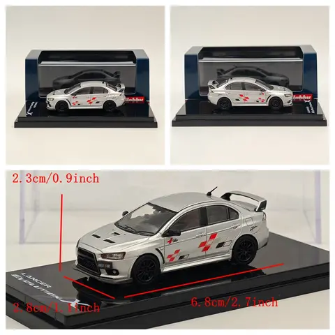 1/64 Hobby Japan för Lancer RS Evolution III IV X INITIAL D Evo 9 MR RALLIART Cool Phantom Final Edition Diecast Modeller Billeksaker 12 best sales Pajero-leksak - №6