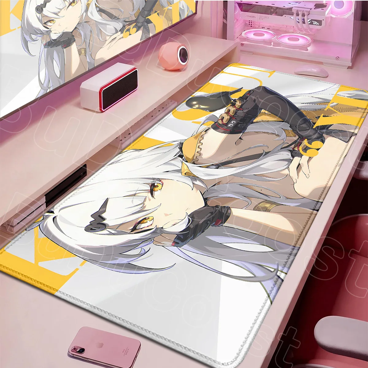 Anime Girl Yixuan Keyboard Mats PC Rubber Accessories Gaming Zenless Zone Zero Locking Edge Mouse Pad