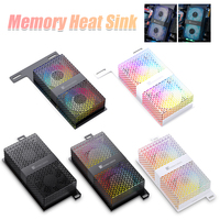 JONSBO NF-1/NF-2 Memory Heat Sink Dual Fans 4Pin PWM5V 3PIN ARGB Memory Cooler Aura Sync RAM Heatsink Cooler for DDR4 DDR5
