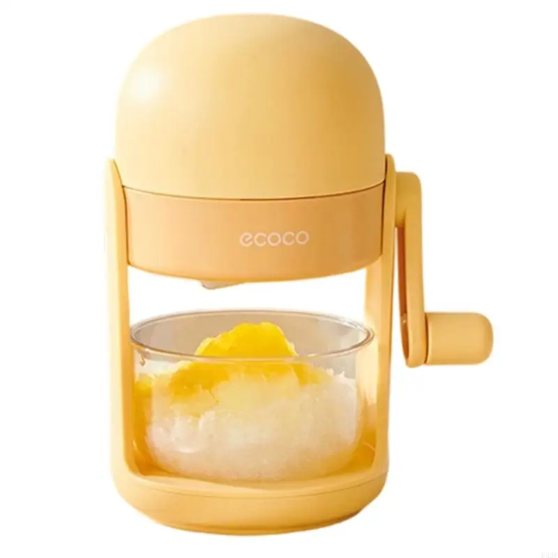 F92F Manual Ice Machine With Hand Crank Effortless Operation For Refreshing Treats Lightweight And Space Saving Design