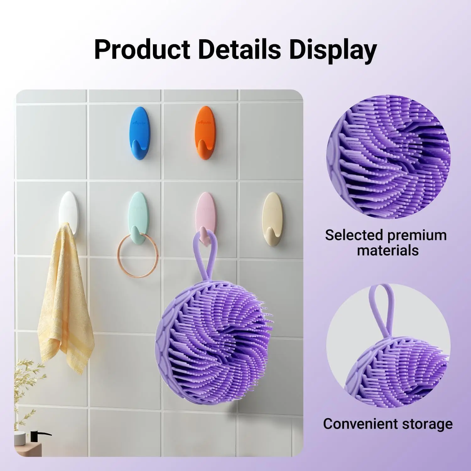Silicone Body Scrubber Bath Shower Sponge Dry Bath Brush for Body Massager Bast Exfoliating Silicone Bathing Scrubber Body Brush