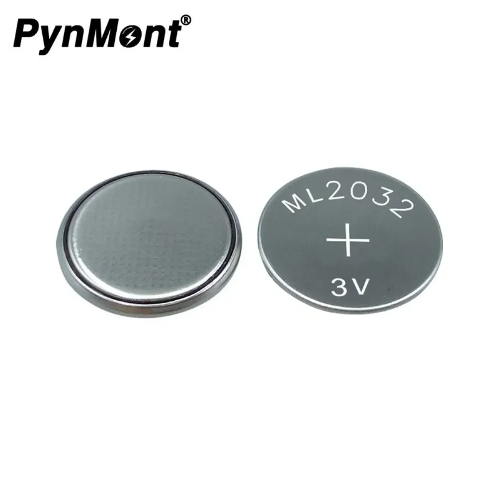 2 قطعة/الوحدة ML2032 3 فولت 60 مللي أمبير عملة خلية زر البطارية 2032 قابلة للشحن CMOS BIOS RTC احتياطية البطارية تحل محل CR2032
