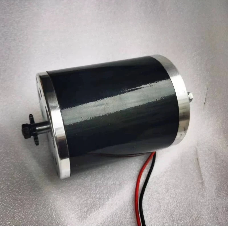 Electric scooter motor modified with brush