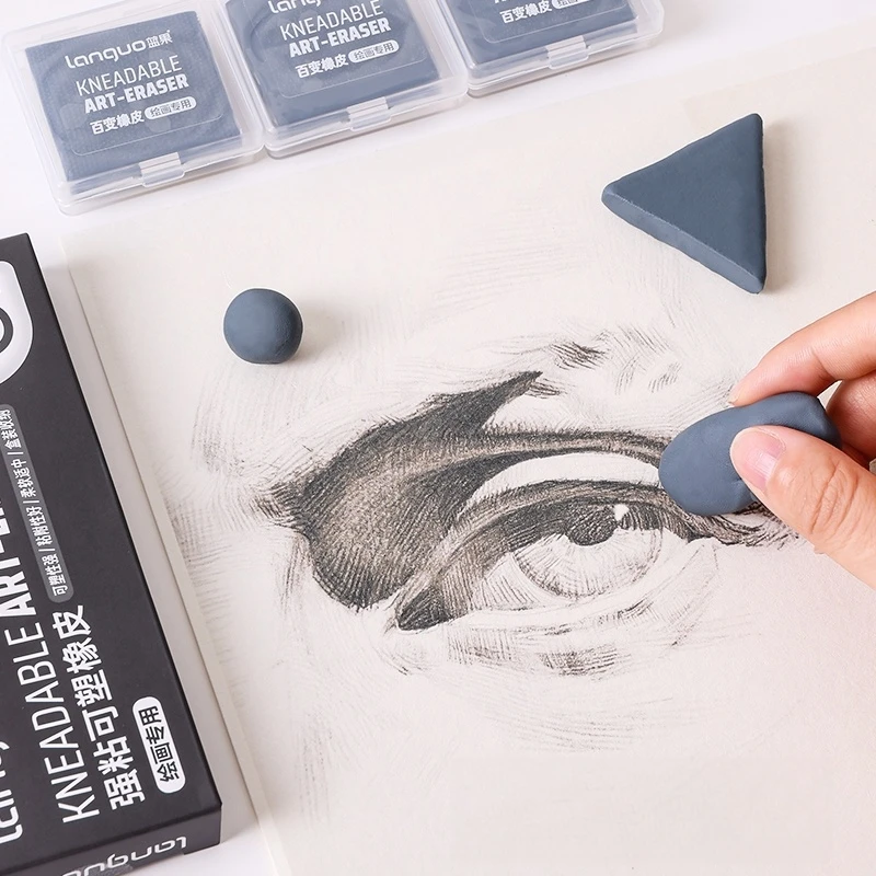 3pcs Multi-Shapable Strong Stick Eraser Professional Functional Rubber for Artists Drawing & Sketching School Office A7896