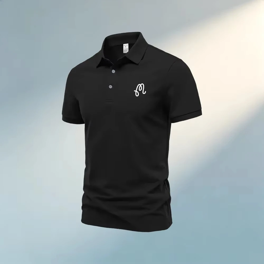 Herren Einfarbiges Poloshirt Lässiges Sport-Kurzarmshirt Atmungsaktiv Regular Fit Sommer-Oberteil Täglicher Outdoor Hip-Hop-Stil T-Shirt Bestseller