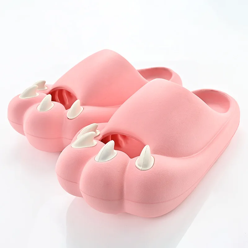 Cat\'s paw claw slippers Cloud women slippers funny Home cartoon Cute Kawaii Summer beach Soft Non Slip Flip Flops Men Ladies new