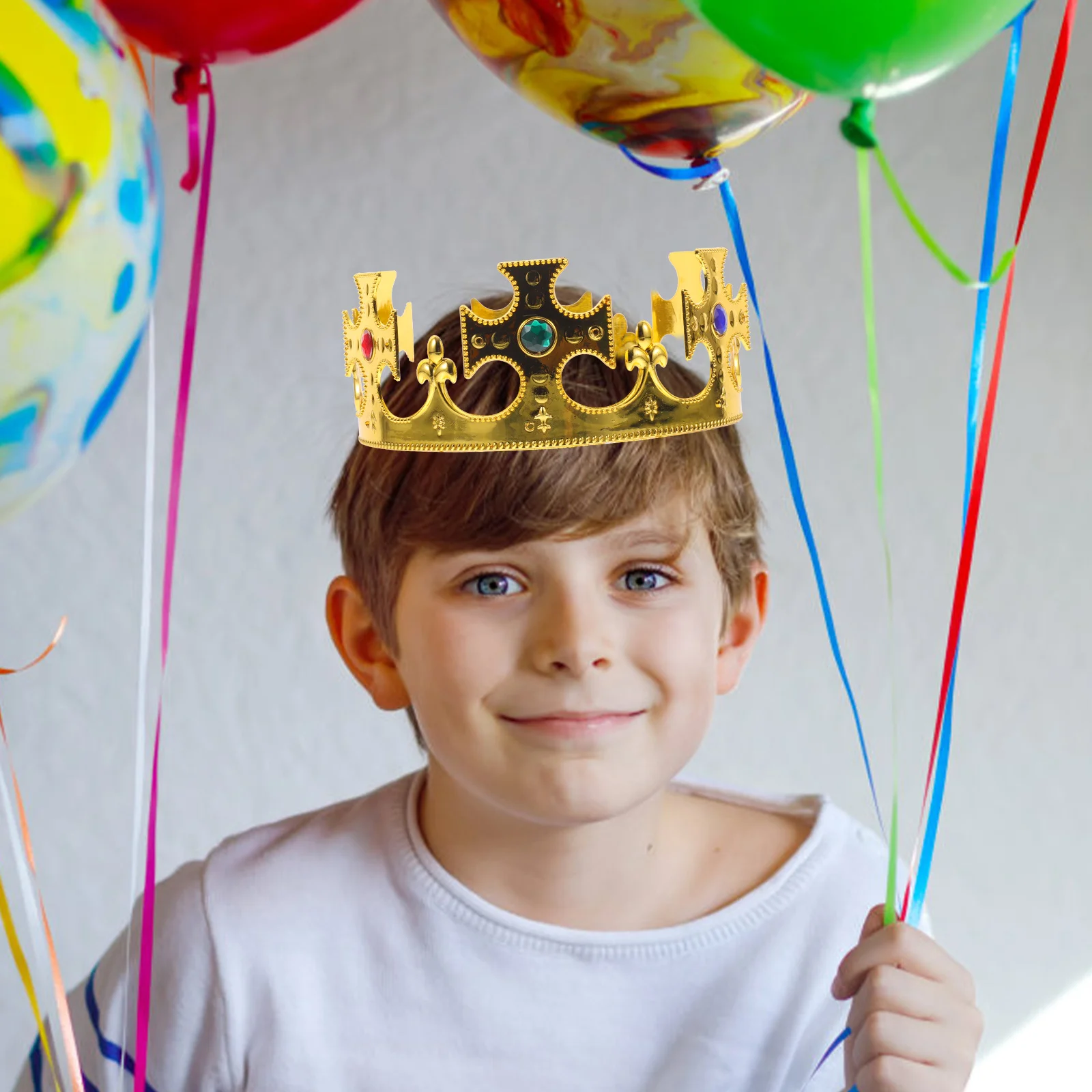 

6 Pcs Crown Headb Headdress Costume Crowns Gold Silver Kids Princess Decor Party Birthday Favor Halloween Engagement