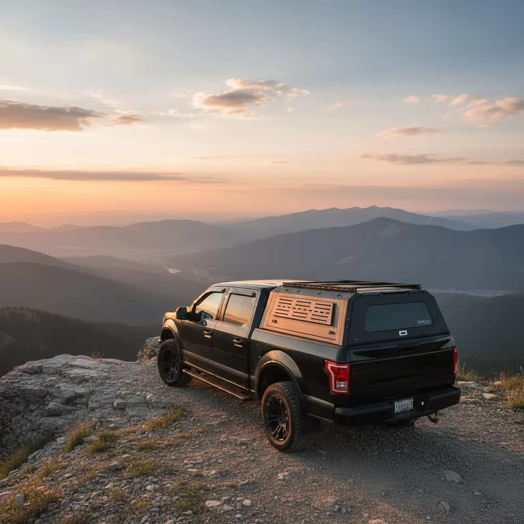 

Customized Truck Canopy for F-150 Truck Cap Aluminum Smart Cap High-quality Tonneau Cover Hard Topper