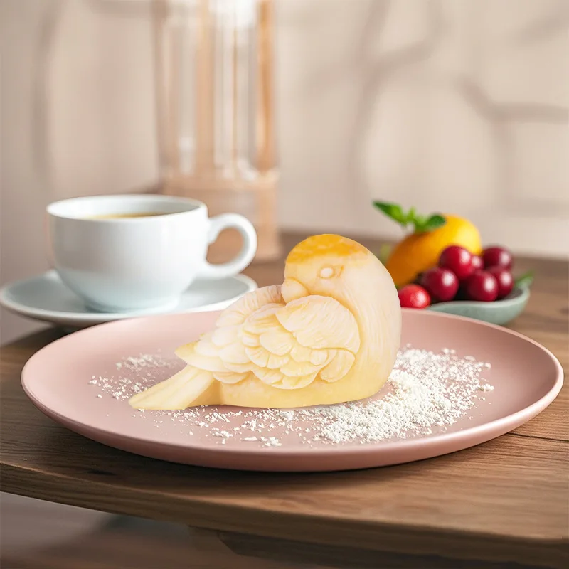 3d Parrot Mousse Cake Silicone Mold DIY Cute Bird Fondant Cake Chocolate Mould Food Grade Scented Candle Making Kit Cake Decor