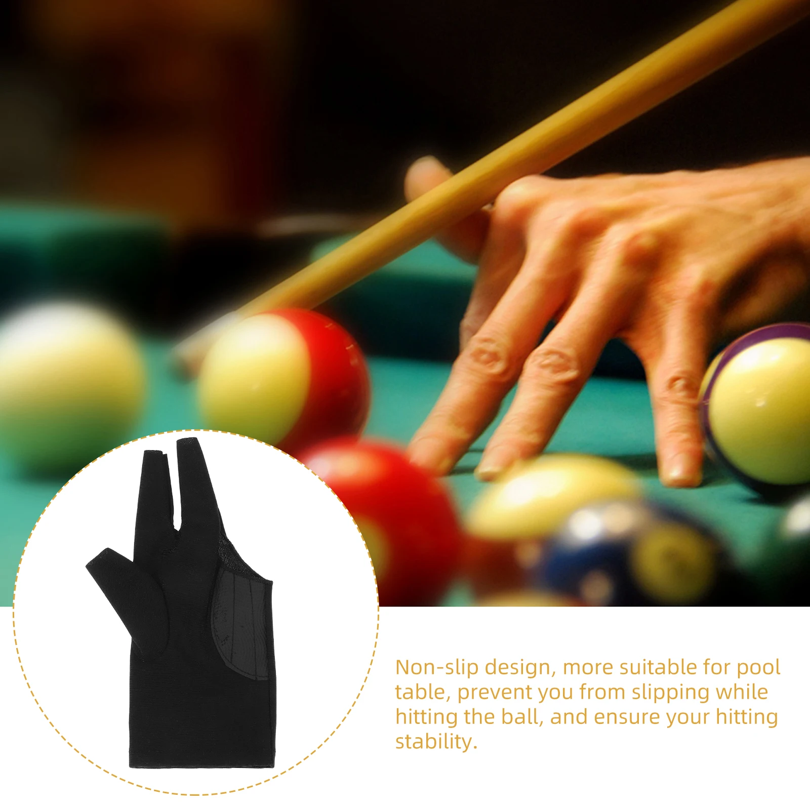 

Pool Gloves Fingerless Billiard Sports Professional Snooker Protective Table High Elasticity Work