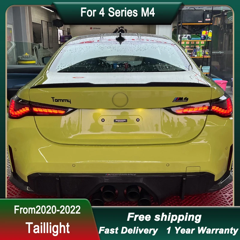 Car Tail Lights For BMW 4 Series M4 2020-2022 FULL LED Brake Reverse Tail Lamp Dynamic Signal Light  Light Tail Lamp Assembly