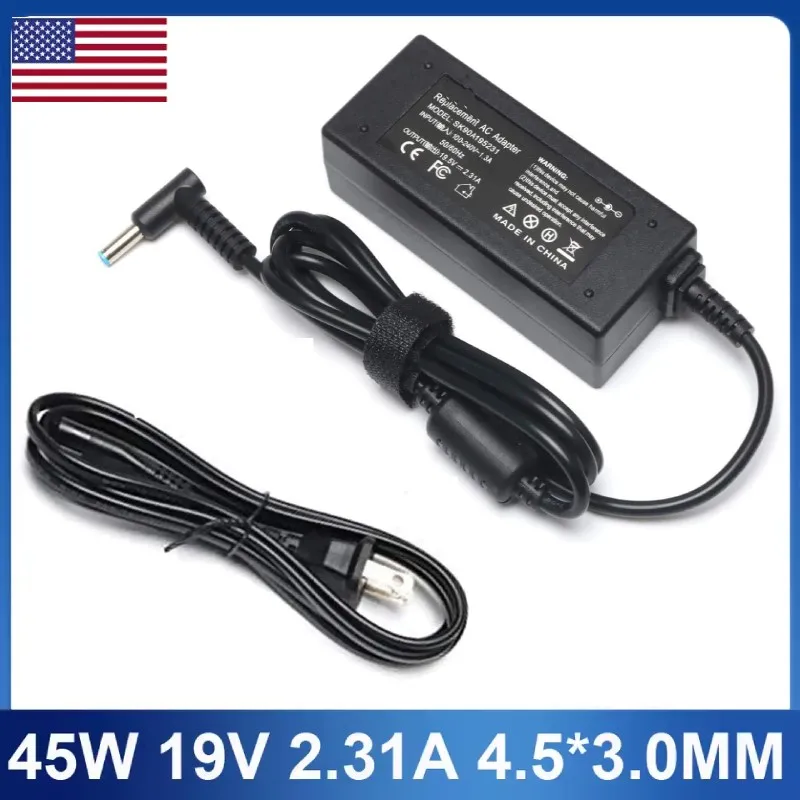 

45W 19.5V 2.31A AC Adapter Charger For Hp Laptop Model15 Pavilion Power Cord