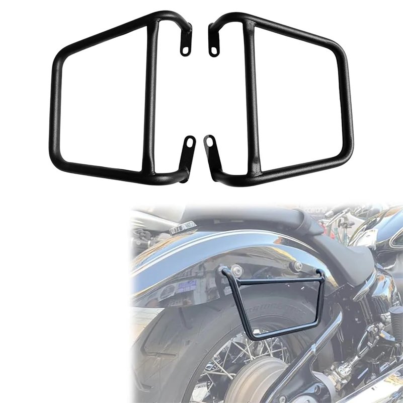 HCMT Sand Black Motorcycle Side Bag Frame Set for R18 R18B 2020-2022 Left & Right Rear Luggage Rail Support Guardrail