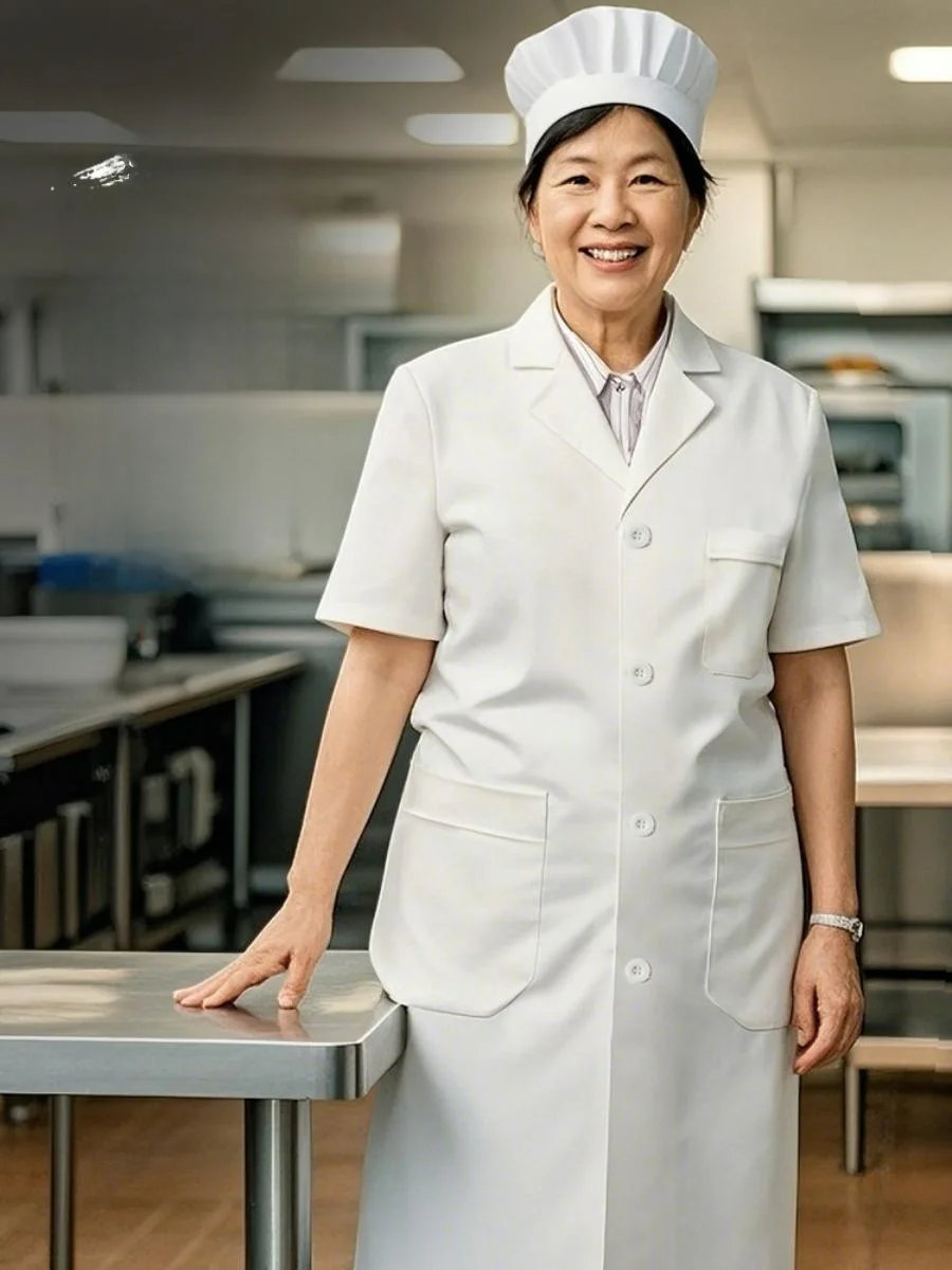 

Рабочая одежда для шеф-поваров, летняя одежда для персонала ресторанов, кухонь и отелей, впитывающая пот, дышащая, мужской рабочий костюм, комплект