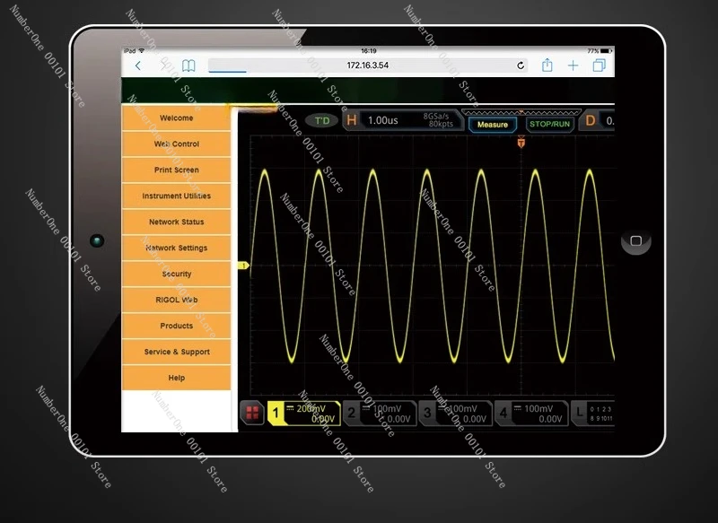 

Digital oscilloscope 100M four channel MSO5074/5072