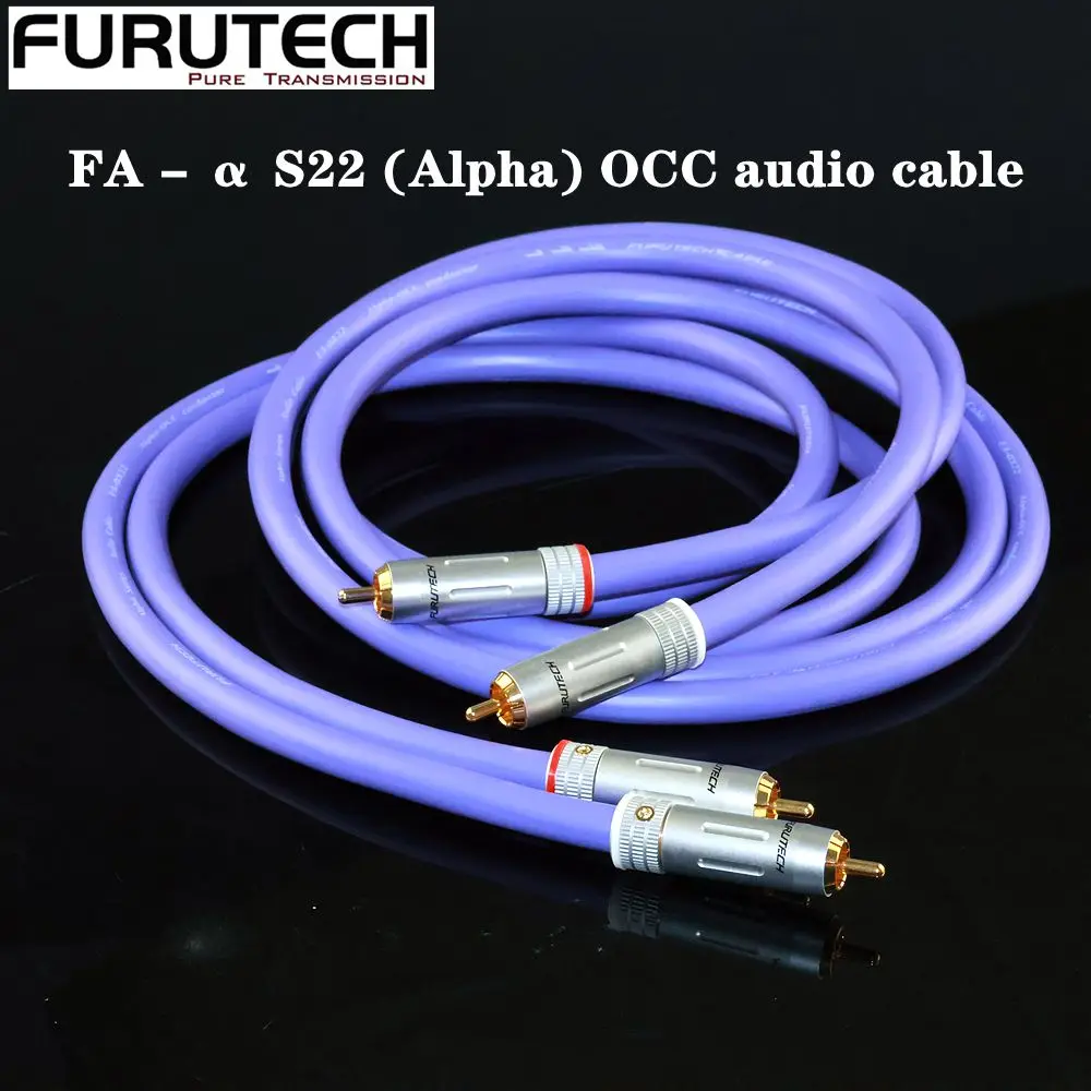 Furutech α22 Audiophile Signal Cable α-OFC Single Crystal Copper Anti-interference HiFi Audio Line For Home Theater Sound Syst