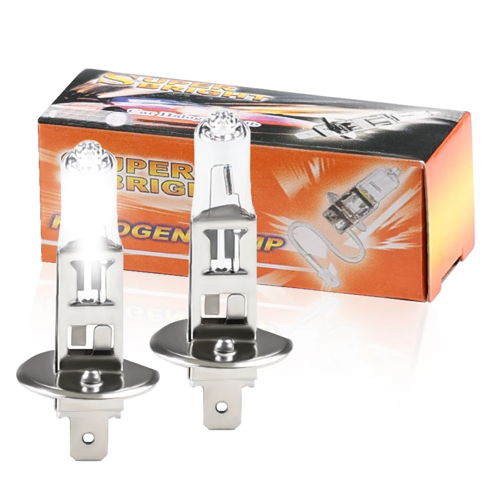 2Pcs 12V 55W / 65W  Llight 4300k Warm White Bulbs Headlight Car Halogen Lamps Source Parking  H1 H3 H4 H7 H8 H11 9005/HB3 9006