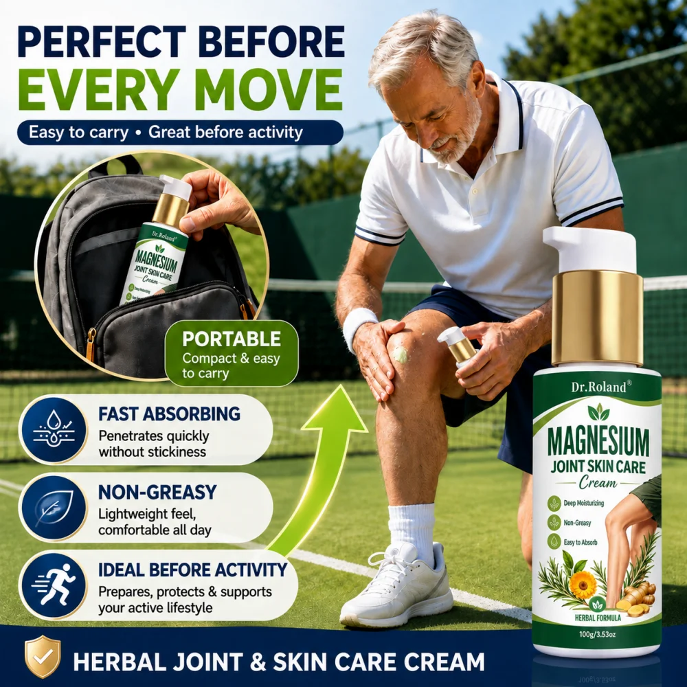 Herbal Joint Skin Care Cream Magnesium Glucosamine for Knee Neck Shoulder Back Ankle Fast Absorbing Moisturizing Care