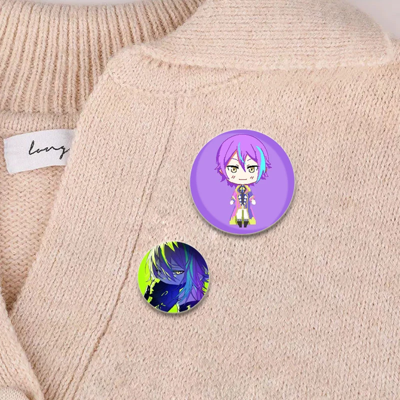 شارة كارتون كاميشيرو روي ، دبابيس إبداعية مستديرة تصنعها بنفسك لحقيبة الظهر ، دبابيس أزرار أنيمي ، إكسسوارات مجوهرات ، هدايا ، 58 ks