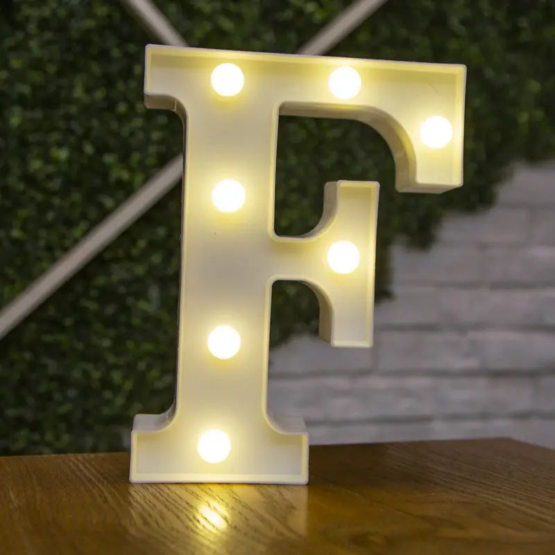 Alphabet Letter LED Nights Lights Number Lamp Decor Party Room Birthday Wall Wedding Home Decorations Personalised Ornaments - Image 42