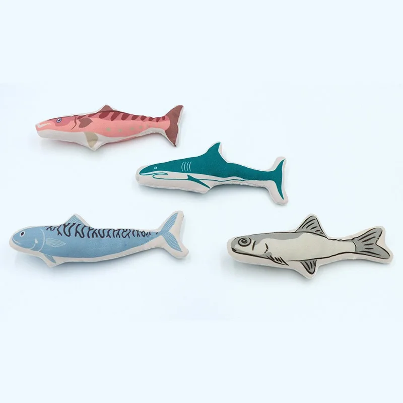 Lightweight Catnip Toys for Cats Tuna Deep Sea Fish Shaped Pet Products Bite Resistant Home Game Small Cat Dolls Accessories