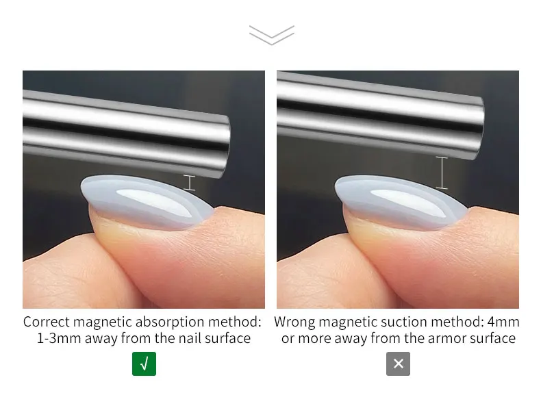 1pc Cat Eye Nagel Magnets tab zylindrischer Magnet für Cat Eye UV Gel politur Schnee licht Glitter Effekt Werkzeuge Maniküre Design-Tool – Detail 5