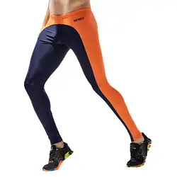 Pantaloni Fitness da allenamento elasticizzati da uomo TAUWELL, collant resistenti all'usura, pantaloni lunghi, Nylon Fitness compresso