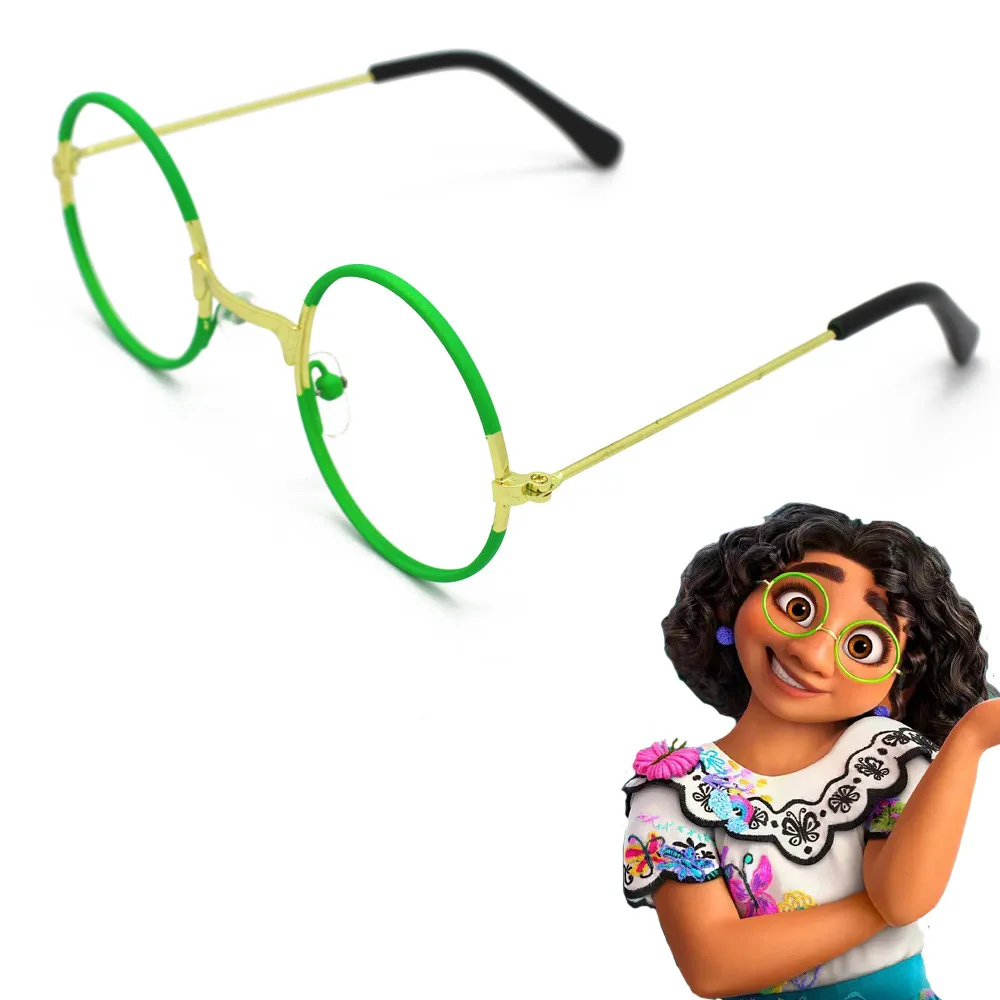 Disney Anime Movie Encanto Mirabel Madrigal Cosplay Glasses Figure Toy Encanto Mirabel Cosplay Glasses Earrings Kids Gift Toy