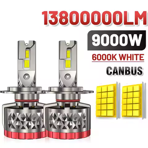 H4 H7 Canbus LED Car LED Headlight 13800000LM H1 H8 H9 H11 9005 HB3 9006 HB4 Auto LED Lamp High Power LED Headlight 6000K 12V/24
