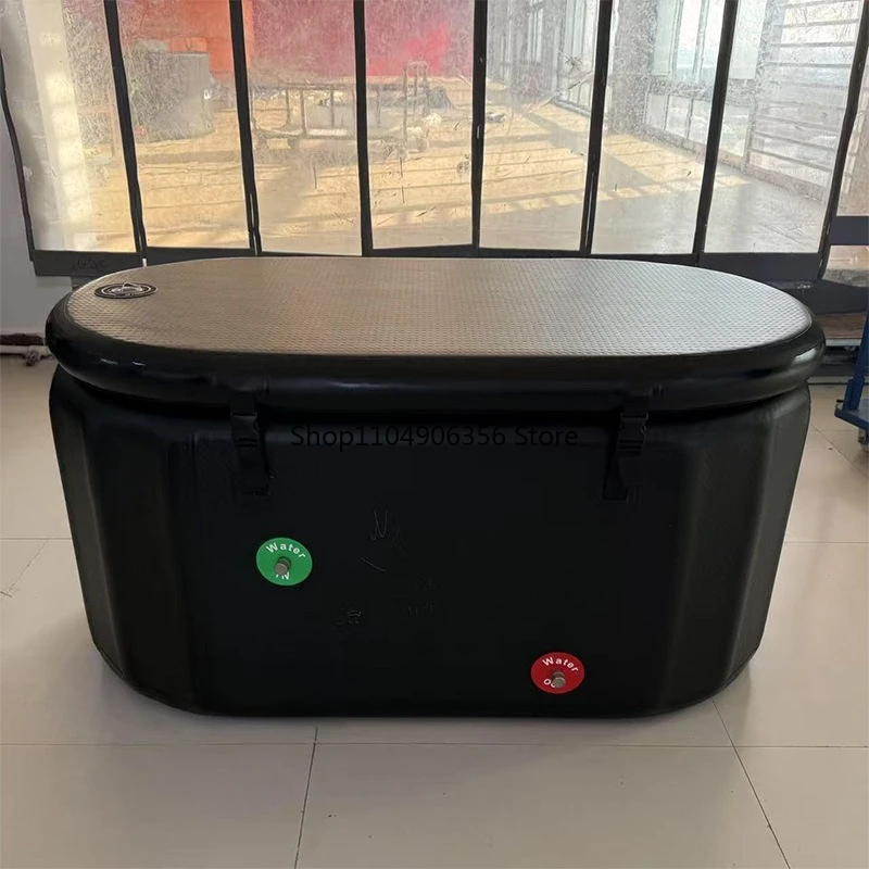 for Brushed pool ice bath bucket inflatable ice bucket spa cold therapy inflatableicebath bathtub