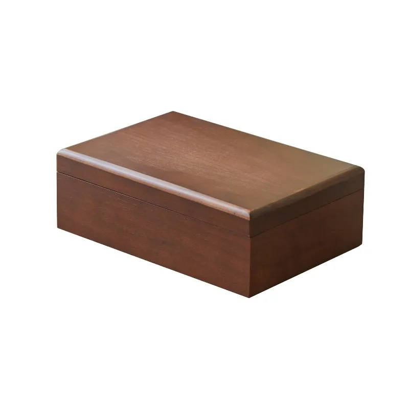 

Jewelry box, solid wood with lock, necklace jewelry storage box.