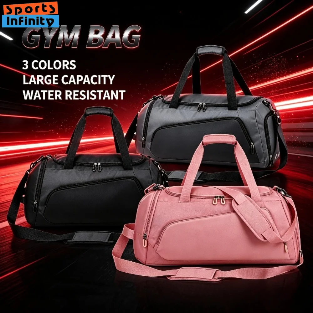 Unisex Solid Travel Gym Bag 36-55L Oxford Cloth Luggage Bag for Business Trip, Fitness Sports and Outdoor Travel