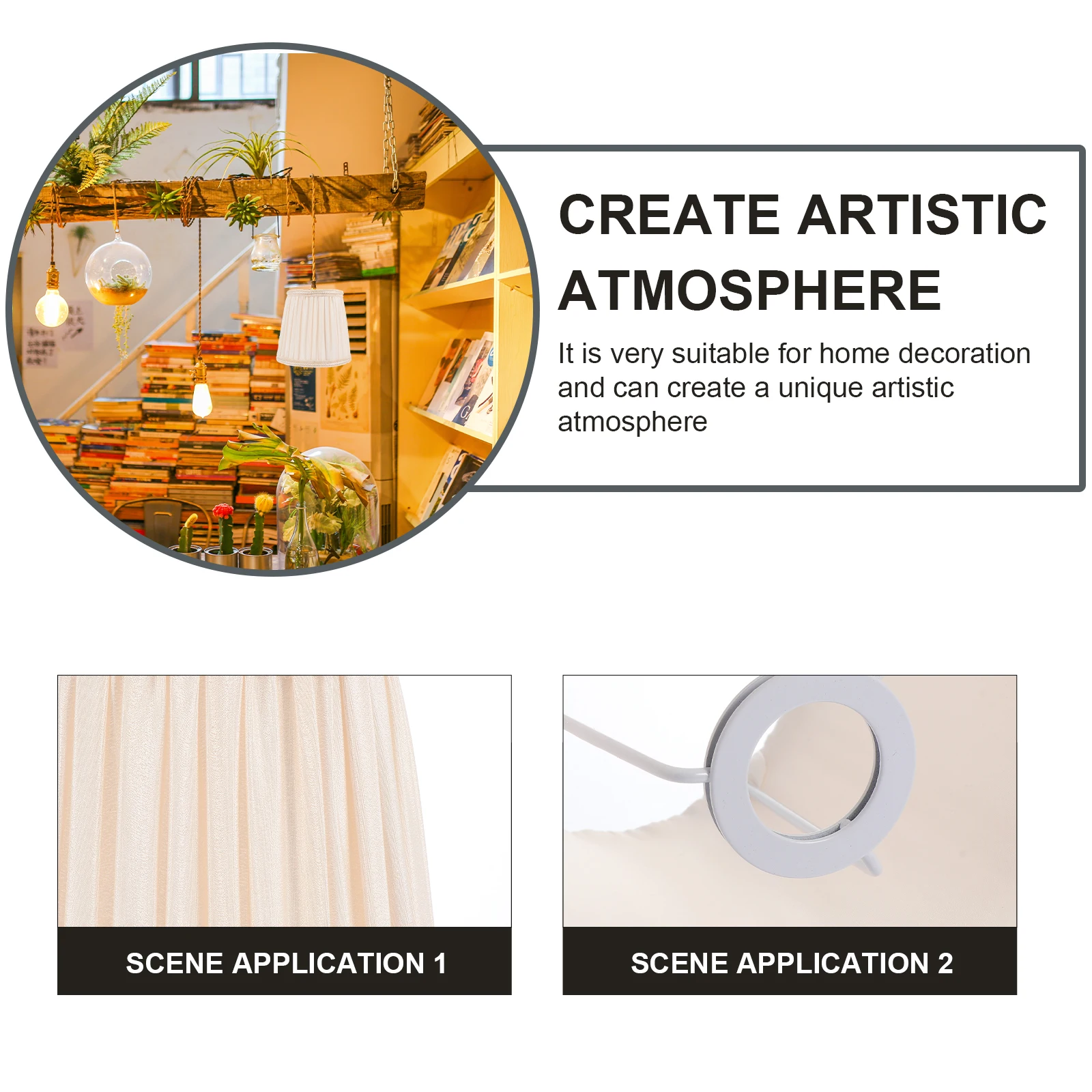 

Linen Lampshade Decorative Cover Home Bedroom Light Shade Dustproof Cover Fabric Table Lantern Pendant Soft Light Safe Practical