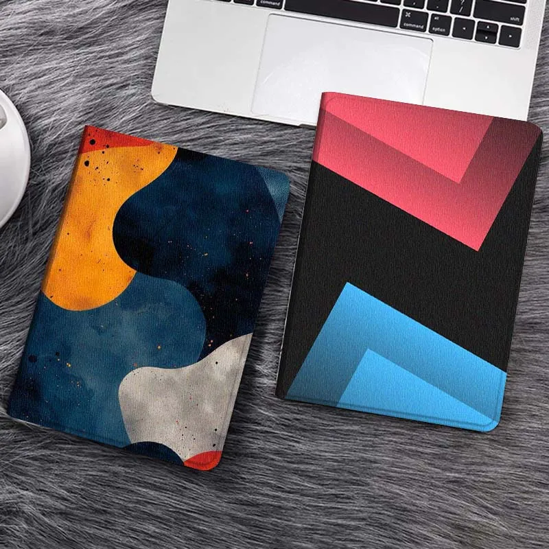 

Colorful Abstract Curved Tablet Case For Samsung Galaxy Tab S7 S8 S9 S10 FE Lite Gift