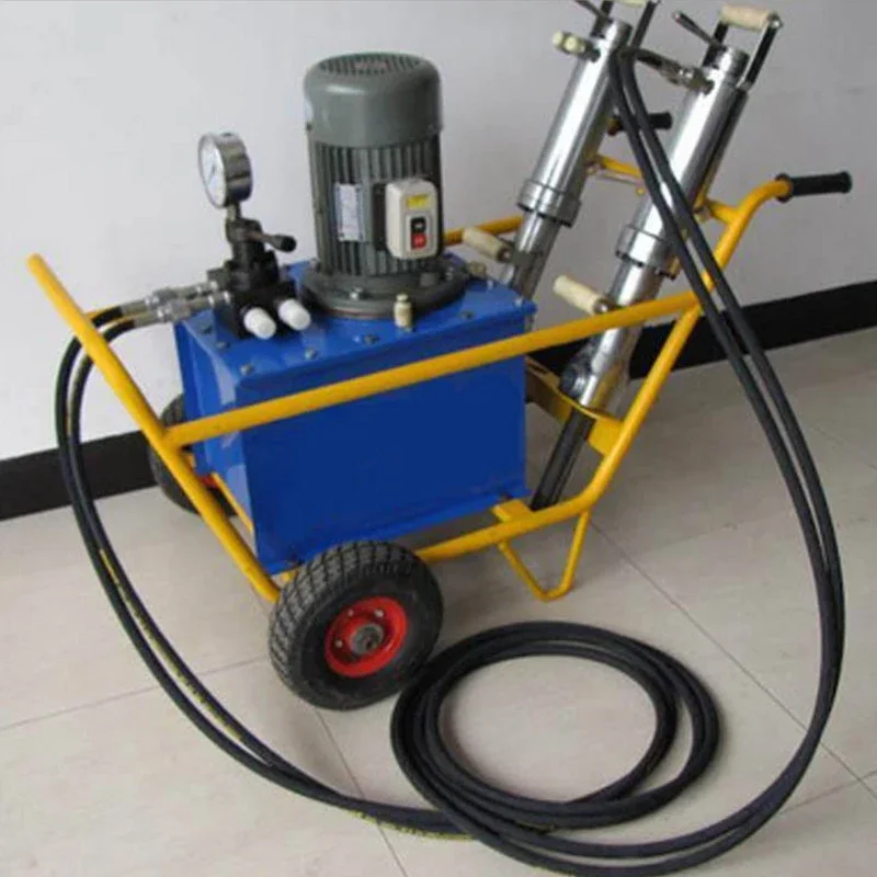 Rock Drilling Stone Splitter Machine 45mm Electric Engine Rock Stone Splitting Machine