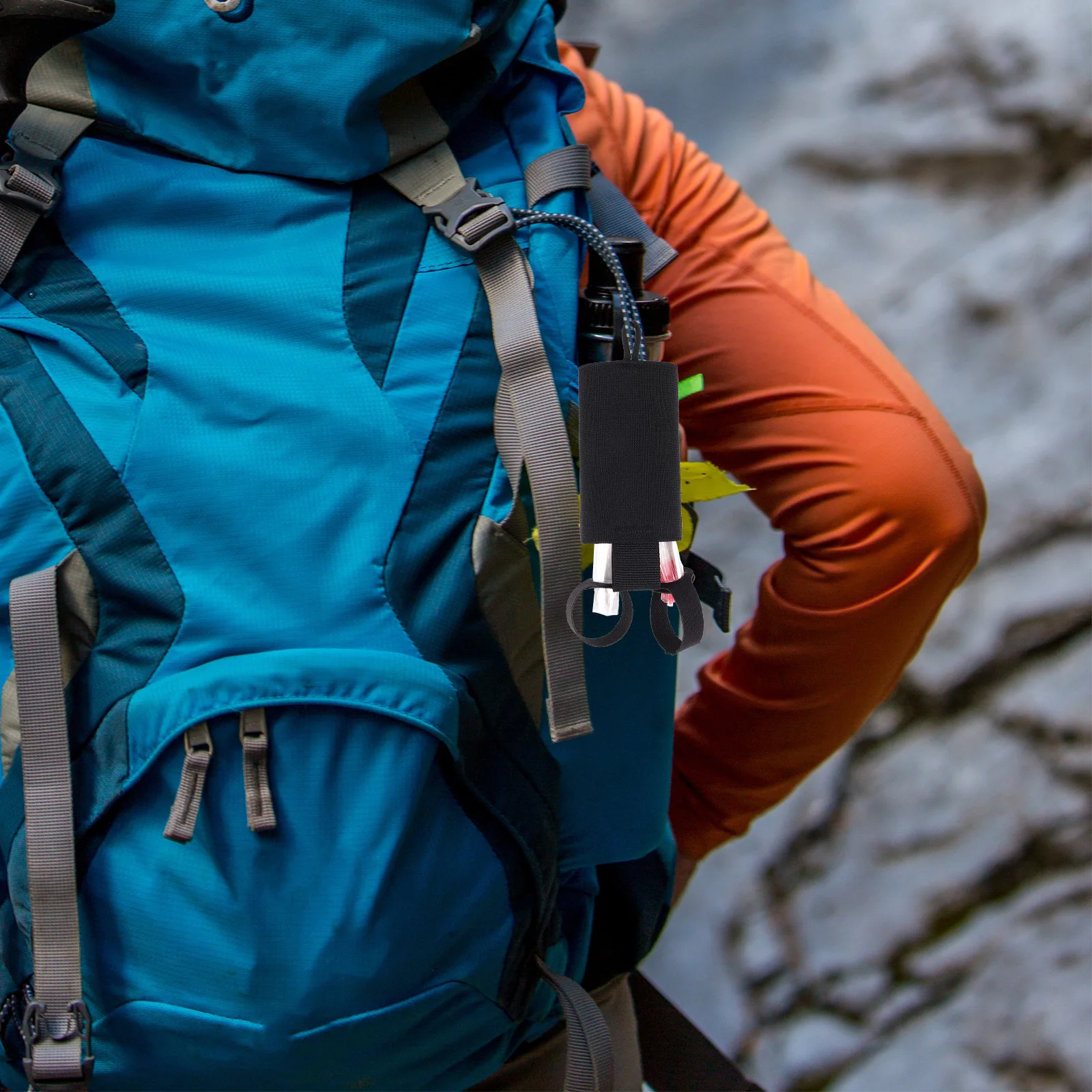 

1Set Glow Organizer Pouch Outdoor Waist Mounted Holder Heavy Duty Vest Compatible for Hiking Camping Fishing