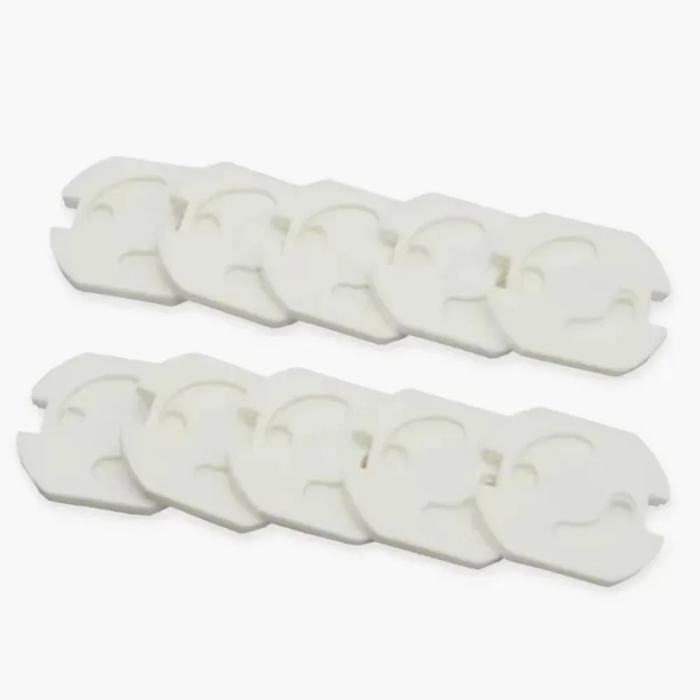 

New Plastic Electric Socket Outlet Cover White Two Phase Safe Lock Cover Socket Covers Baby Child Safety