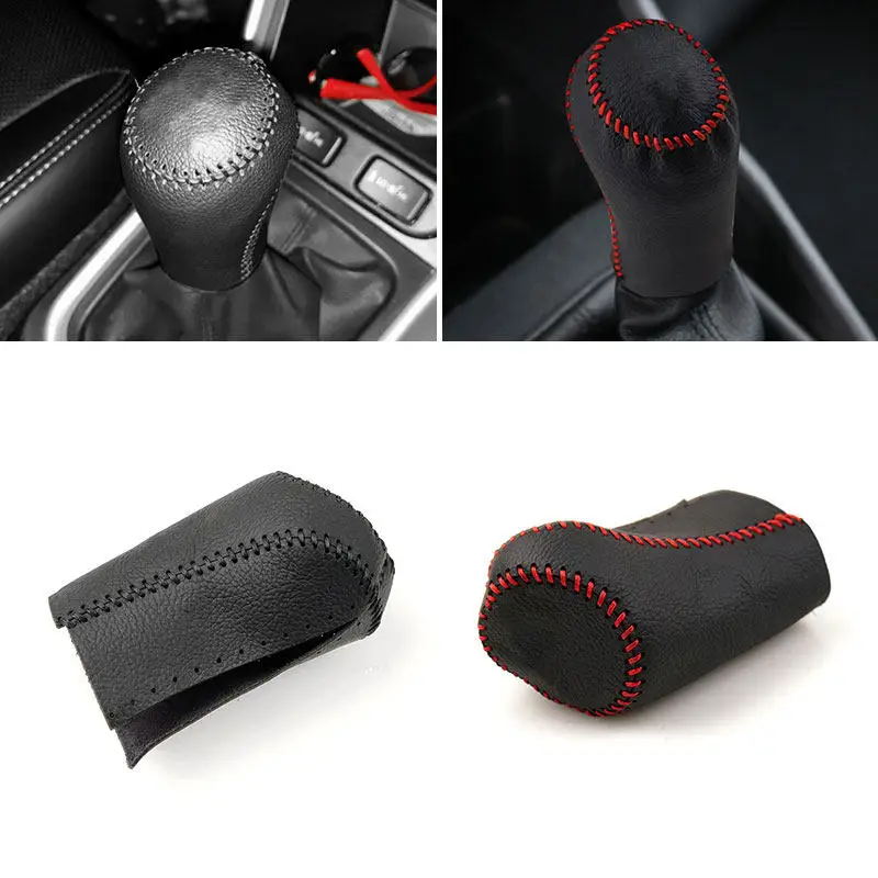 Microfiber Leather Car Central Gear Shift Knob Head Cover Trim For Renault Megane II MK2 Scenic 2 Clio 3 MK3 2005-2009 Kangoo - view 3