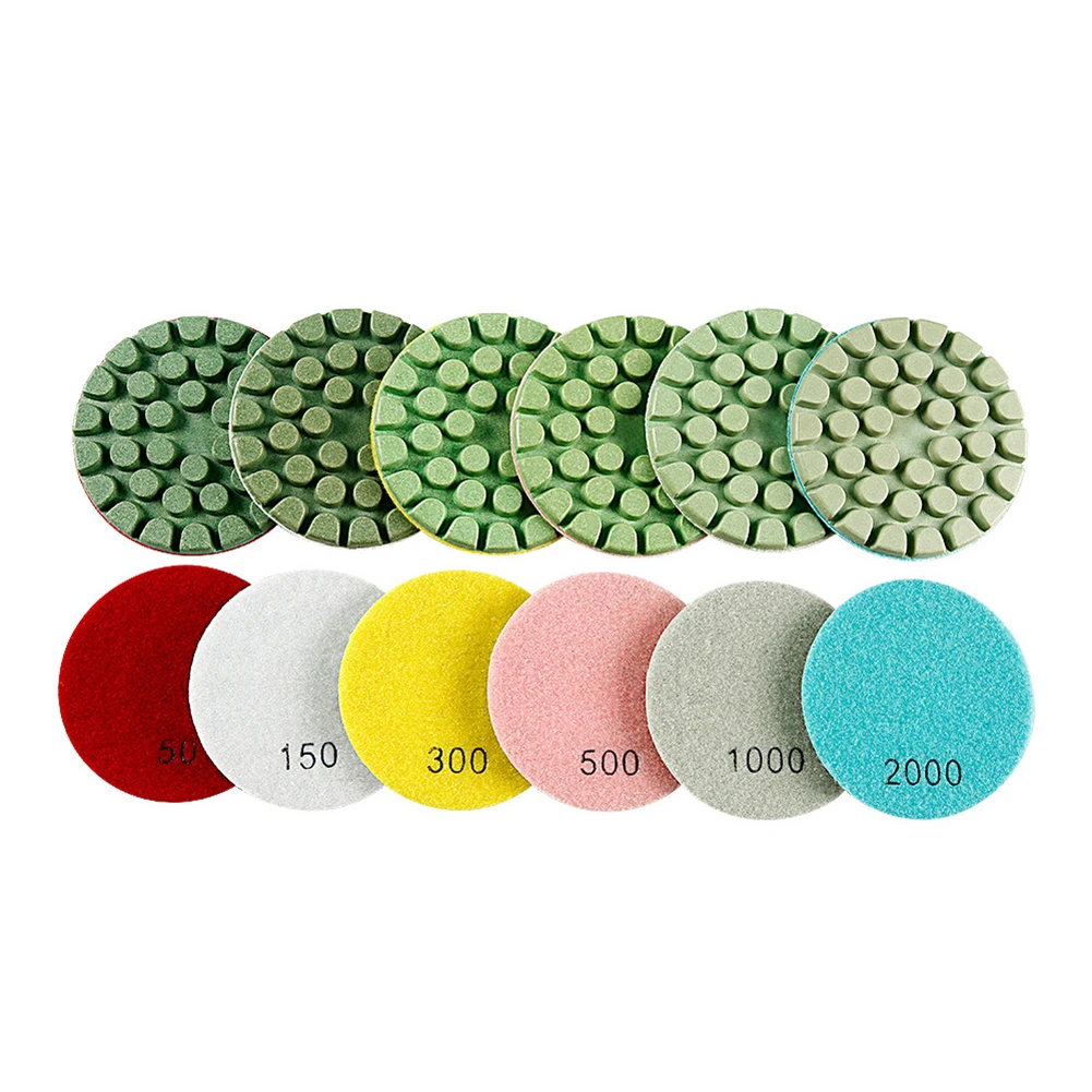 

1 шт., 4 дюйма/100 мм, полировальная подушечка для бетонного пола, шлифовальный диск, шлифовальный круг для мрамора, гранита, электроинструменты, запасные части