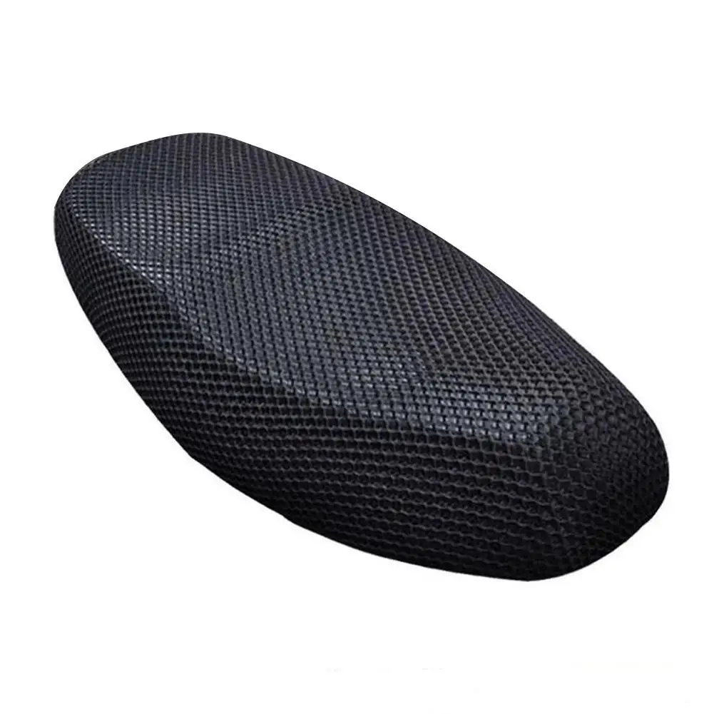 Motorcycle 3DMesh Fabric Anti-skid Pad Summer Heat Sun Protector Motorbike Protection Breathable Cover Cool Scooter Seat Cu K0S8