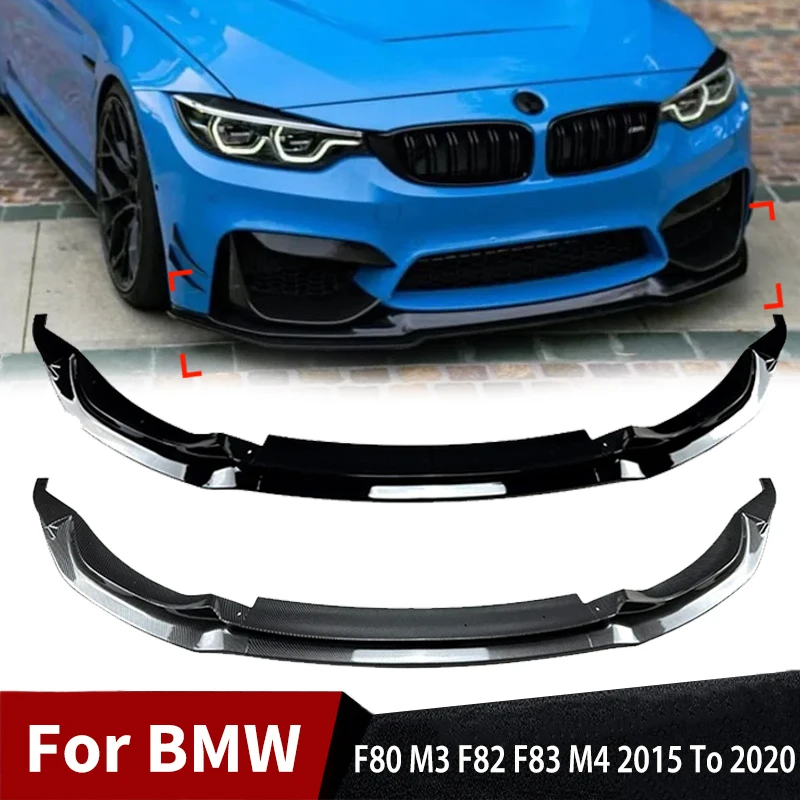 

For BMW F80 M3 F82 F83 M4 2015 To 2020 Front Bumper Spoiler Lip Splitter Diffuser Body Kit Splitter Auto Accessories Car Tuning