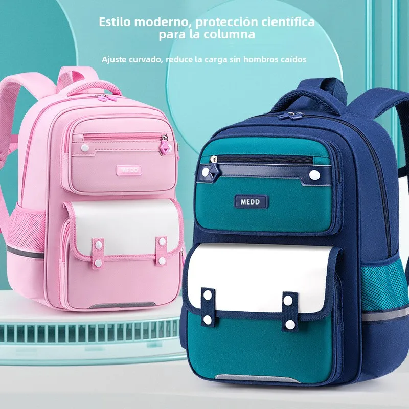 Mochila Escolar Beckmann 2026 para Estudiantes de Primaria, Ligera, Transpirable, para Grados Tres a Seis, Impermeable