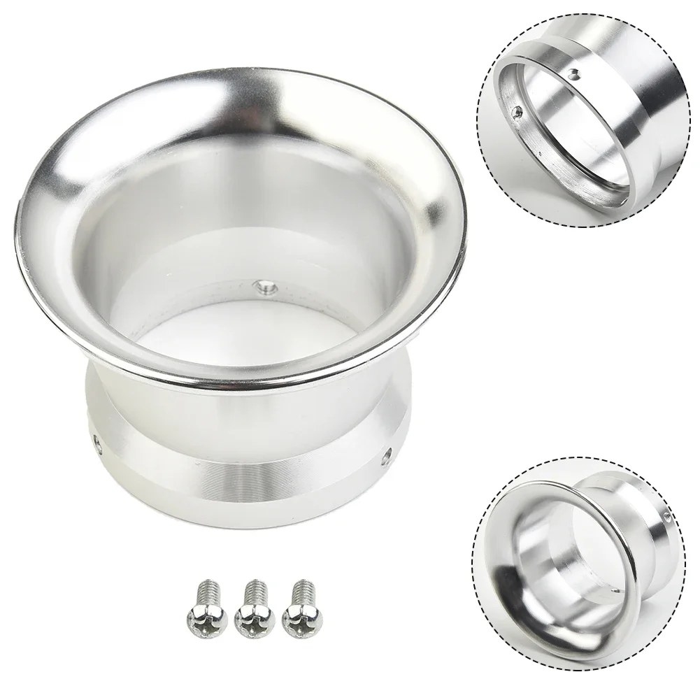 

50mm Motorcycle Carburetor Air Filter Wind Cup Horn Cup For P WK 21 24 26 28 30 32 34 PE 28 30 Carburetor Silver Alloy Trumpet