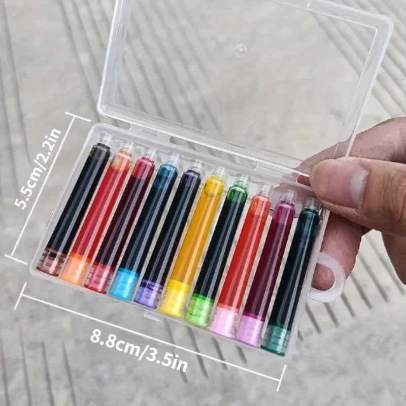Universal Ink Sac Refill Ink Practical Ink Cartridge Rerfill W/ Box 3.4 Mm Assorted Color for Office School