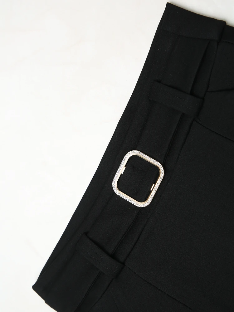 High-Quality High Fashion Elegant Office Black Long Skirts Korean Women 2023 Autumn Elastic hip wrap skirt Pencil Skirt