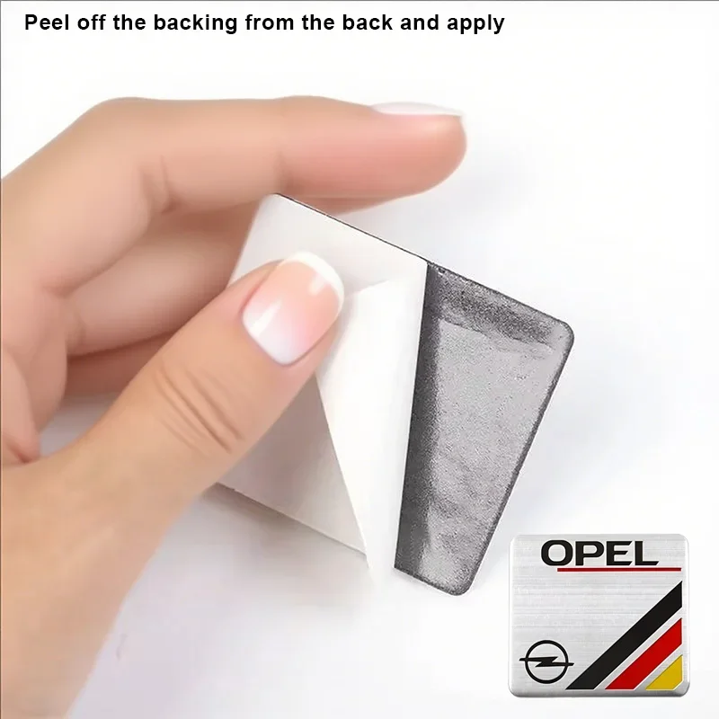 يمكن لصق ملصقات قطع غيار السيارات المصنوعة من الألومنيوم على جسم السيارة لأوبل أسترا j إنسيجنيا أسترا ج كورسا زافيرا بي فيفارو ميريفا