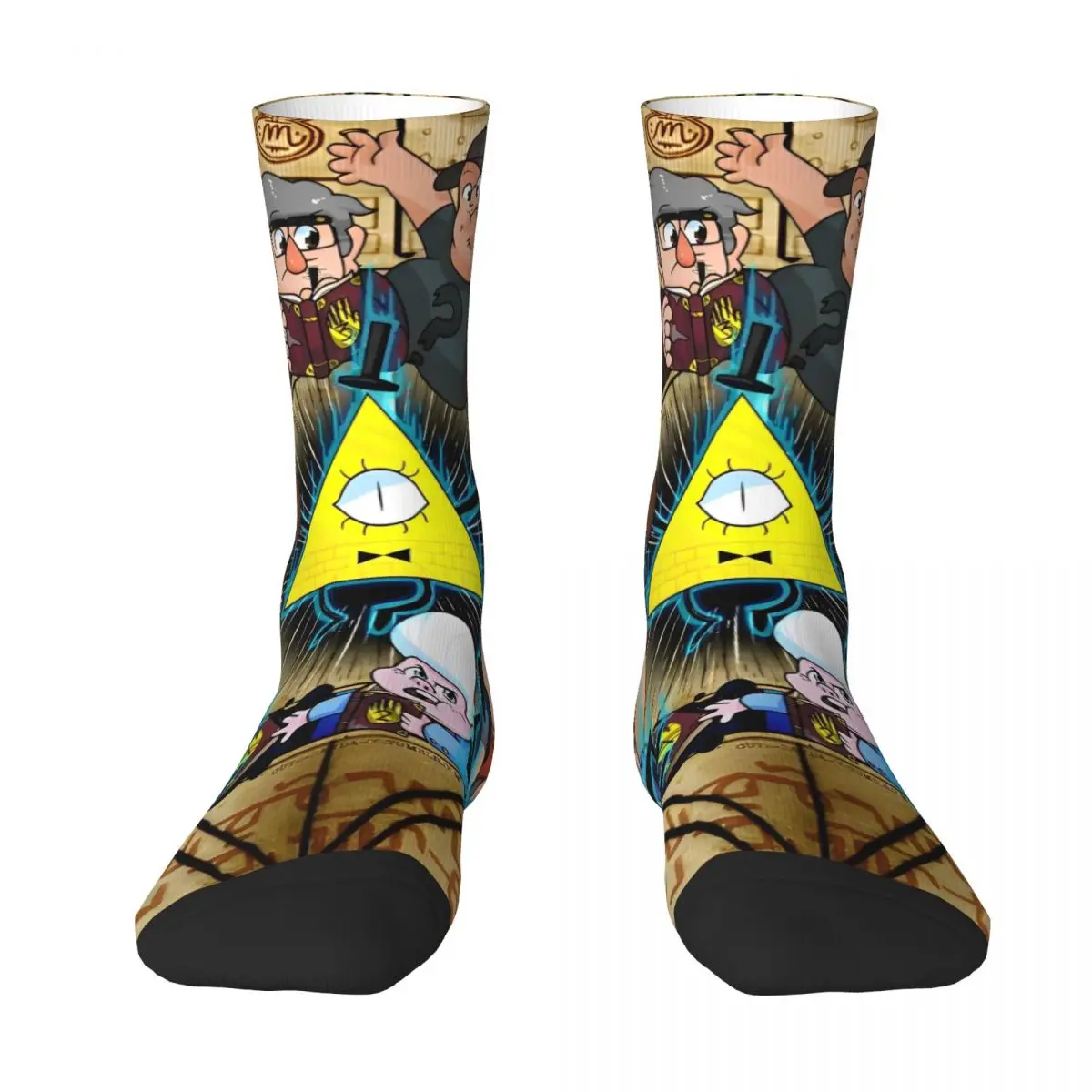 Gravity Falls Socks Bill Cipher Fashion Stockings Autumn Anti Skid Men Socks High Quality Design Outdoor Socks